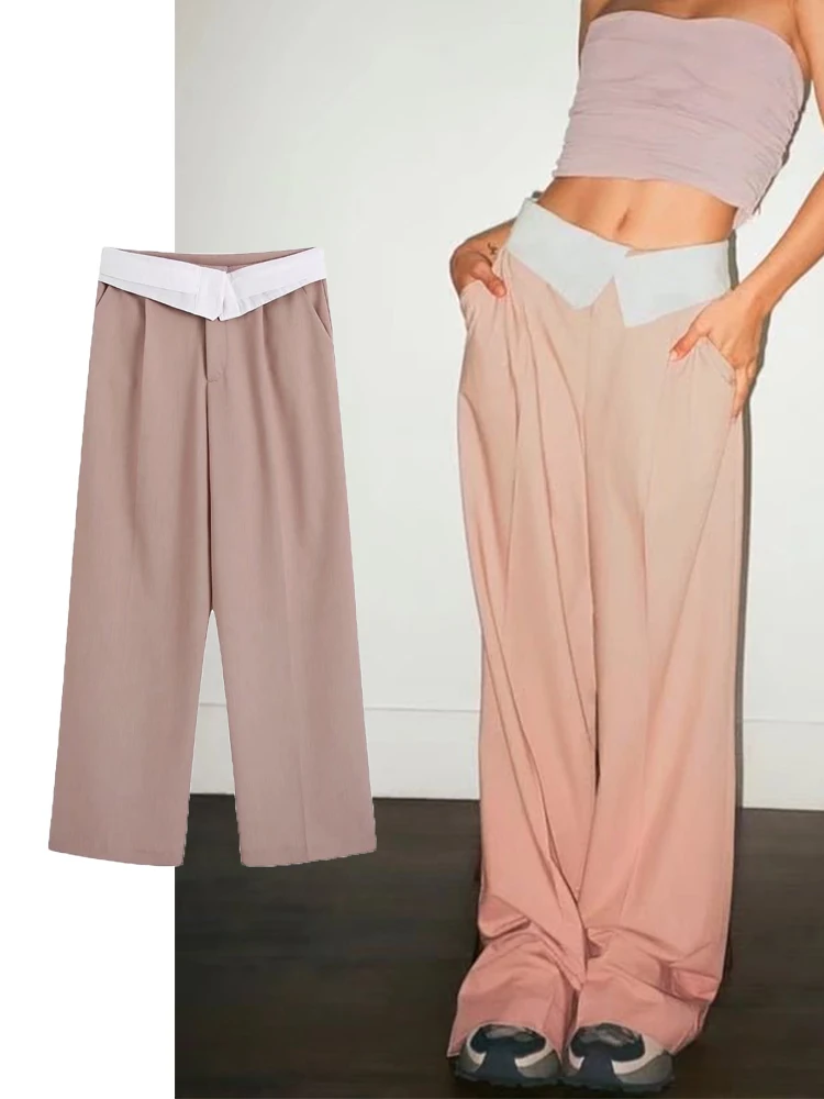 

Summer Women Straight Pants 2022 New Arrival Solid Office Outfits Long Pants Female Fashion Vintage Zipper Trouser