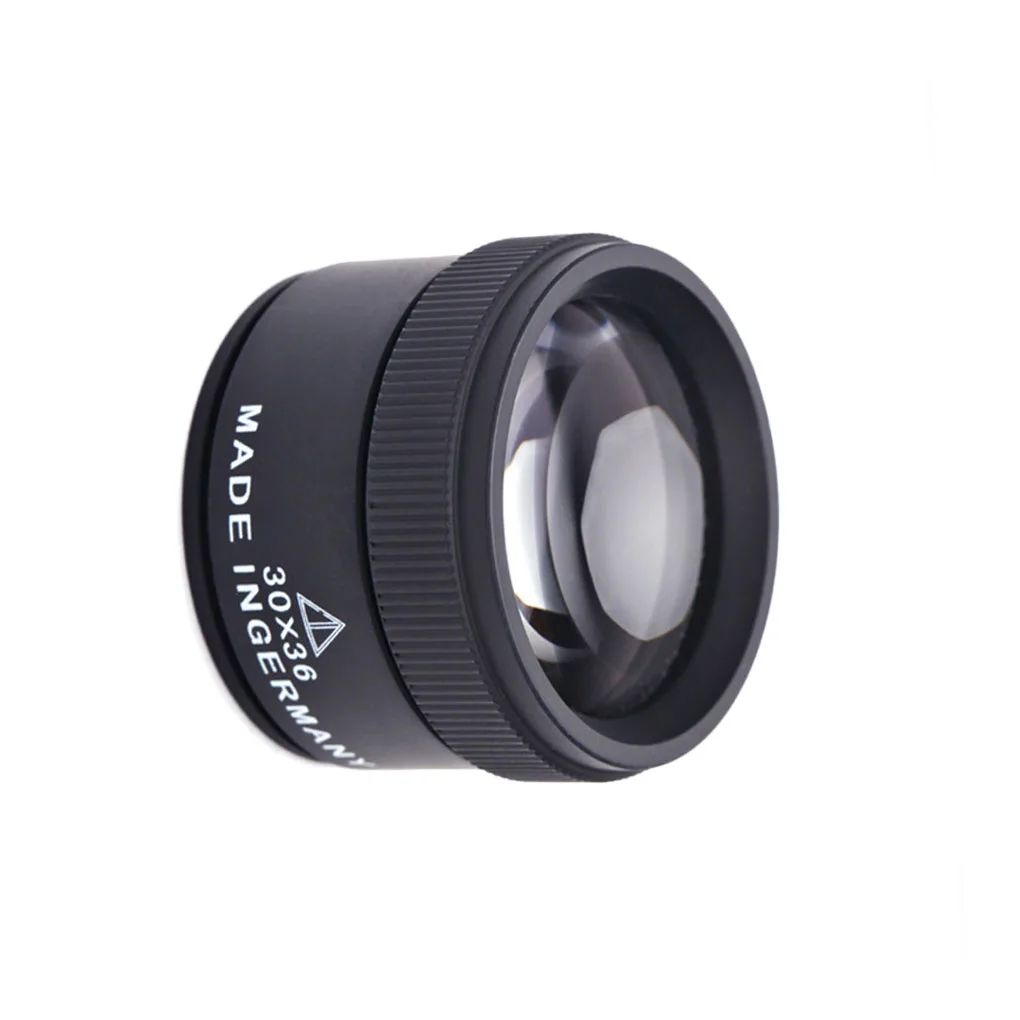 

30x HD Magnifying Glass Optical Glass Lens Loupe Magnifier Mini Pocket Magnifier Handheld Coin Stamps Jewelry Loupe 30X 36mm