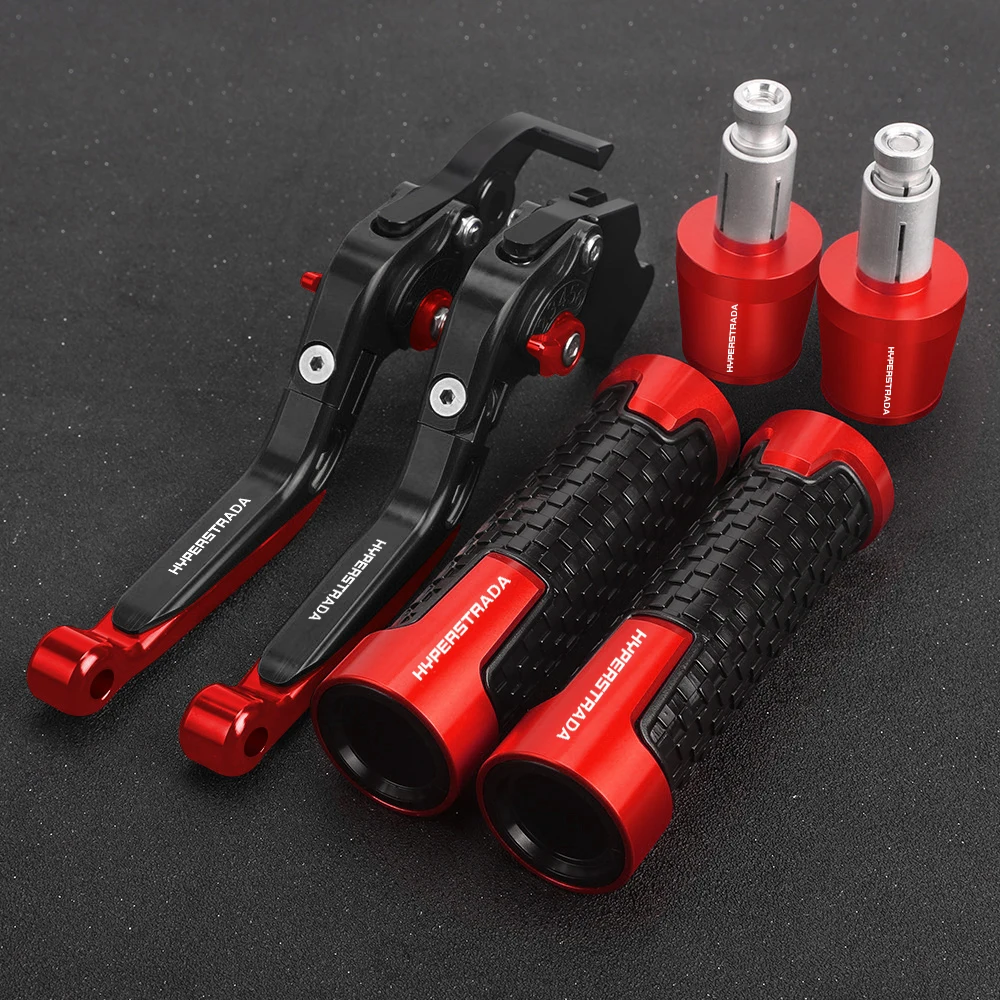 

Motorcycle Aluminum Adjustable Brake Clutch Levers Handlebar Hand Grips ends For DUCATI HYPERMOTARD 821 2013 2014 2015