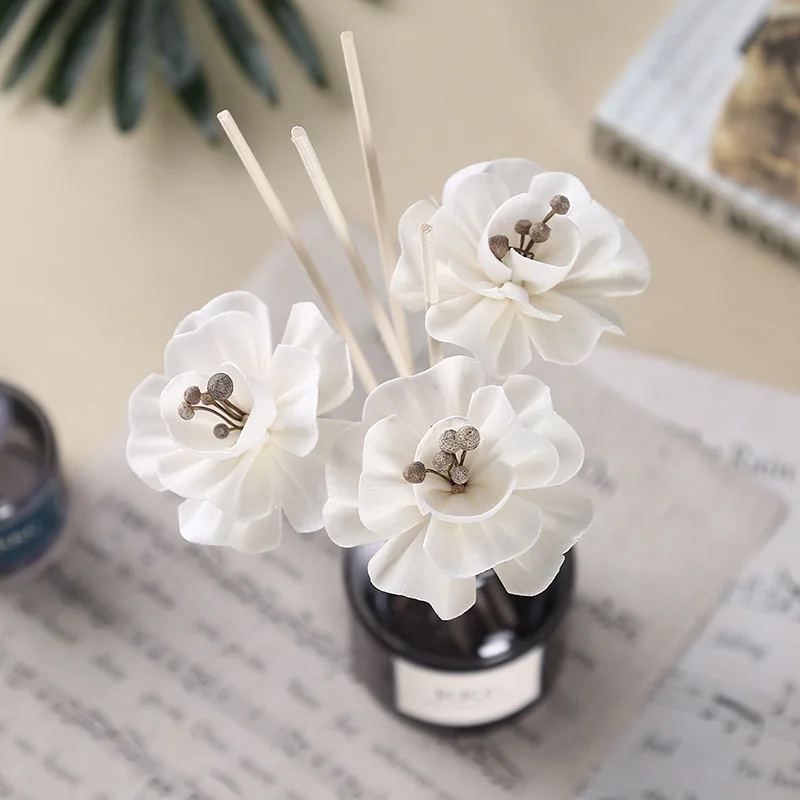 

Flower Shaped No Fire Aroma Diffuser Sticks Household Bedroom Aroma Diffuser Accessories Reed Rattan Stick 5PCS