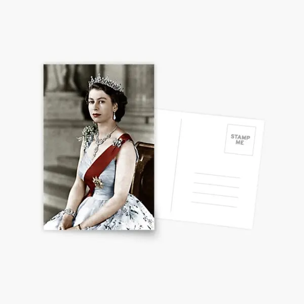 

Открытка с изображением королевы Елизаветы Ii, фотография, в спальне, стиле моды для мальчиков, с принтом, Декор, мультяшный подарок, ХУМ, прос...