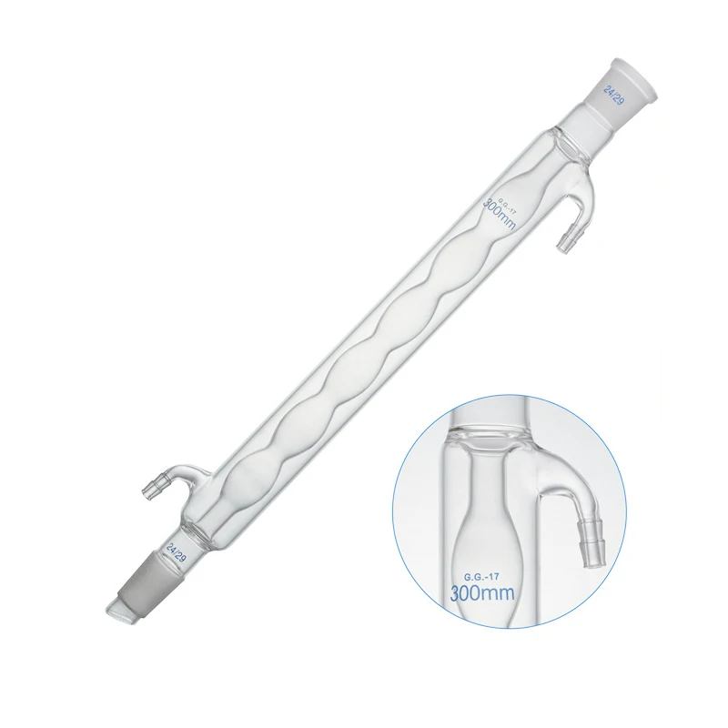 

High Borosilicate glass Condenser Tube Spherical type 200/300/400/500/600mm Quality Laboratory use