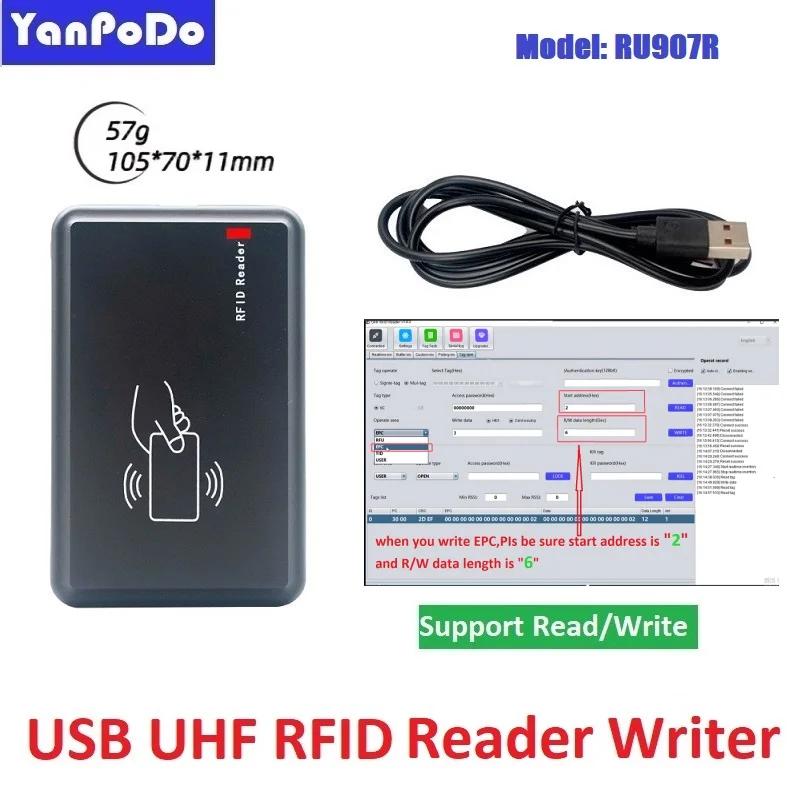 

Yanpodo RFID-считыватель RU907