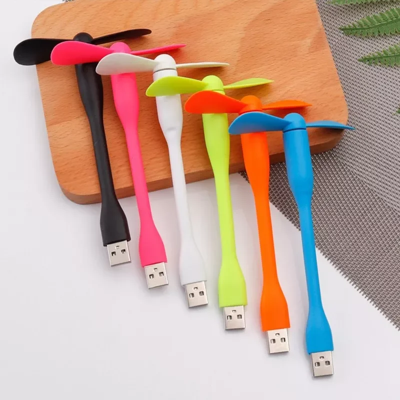 

Mini Flexible Bendable USB Fan for Power Bank Laptop PC AC Charger Portable USB Creative Hand Cooling Fan Computer Summer Gadget
