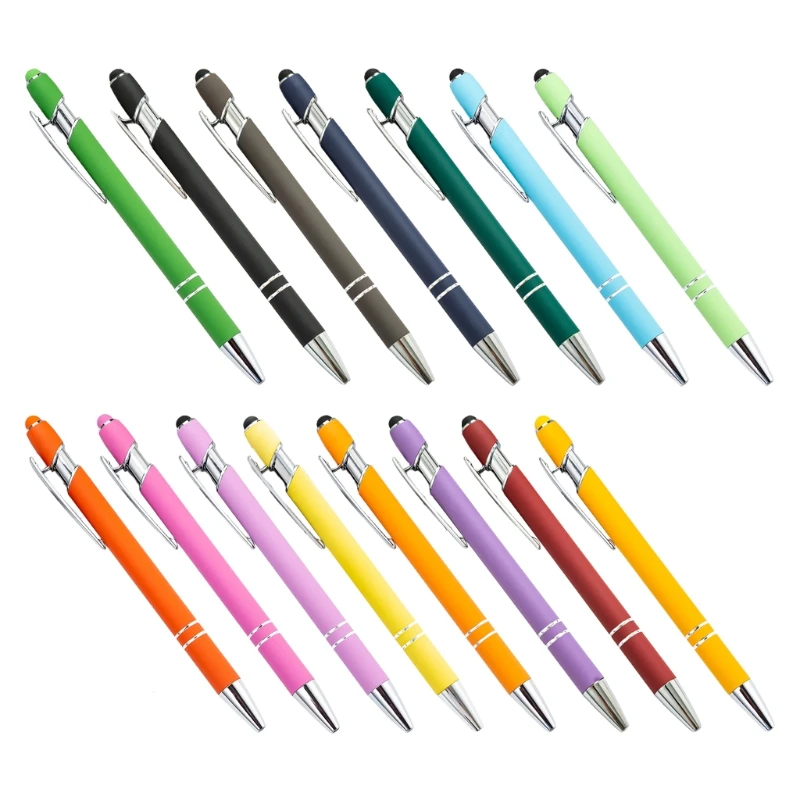 

Premium Metal Stylus Pens Retractable Metal Ballpoint Pen 1.0mm Nib for Touch Screen Office Business Signaturing