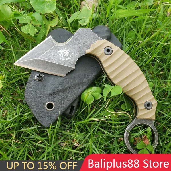 Керамбит нож-коготь единорог искусственное лезвие пустыня рукоятка G10