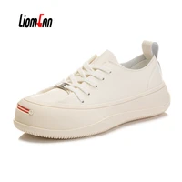 split leather white sneakers women 2022 new trend flat orange white shoes woman tennis casual sport shoes basket femme