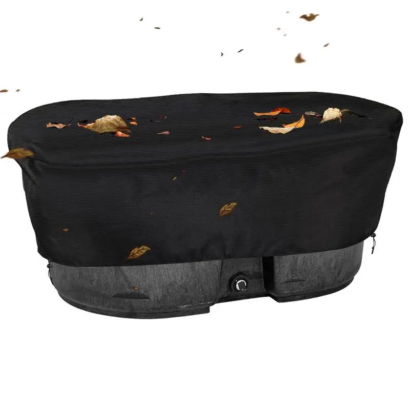 

Water Tank Cover Water Storage Tank Cover UV Resistant Waterproof 210D Oxford Drawstring Design Stock Tank Cover Protect Tank