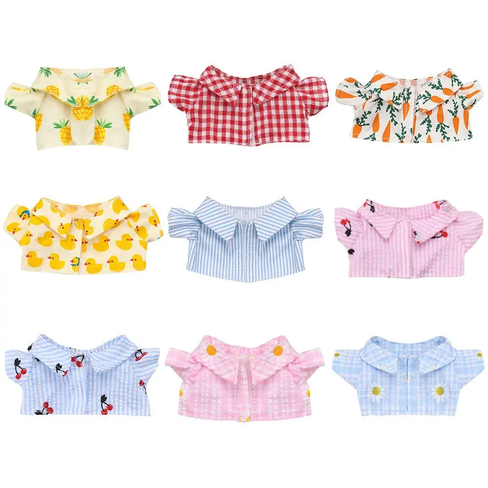 

New Doll Shirt Plush Toy Clothes For 20cm Doll Suit Dolls Accessories Stuffed Toys Kids Toy Gifts 2022 Trendy Hot Sales