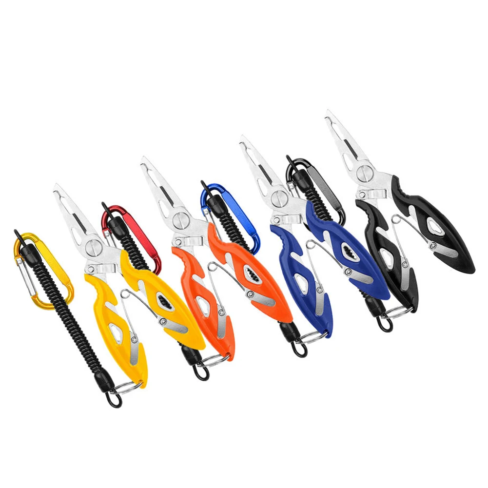 

Fishing Pliers Multi-function Fish Lip Gripper Wire Line Cutter Fishing Scissors with Lost with Lanyards Rope Fishing Tools Gear