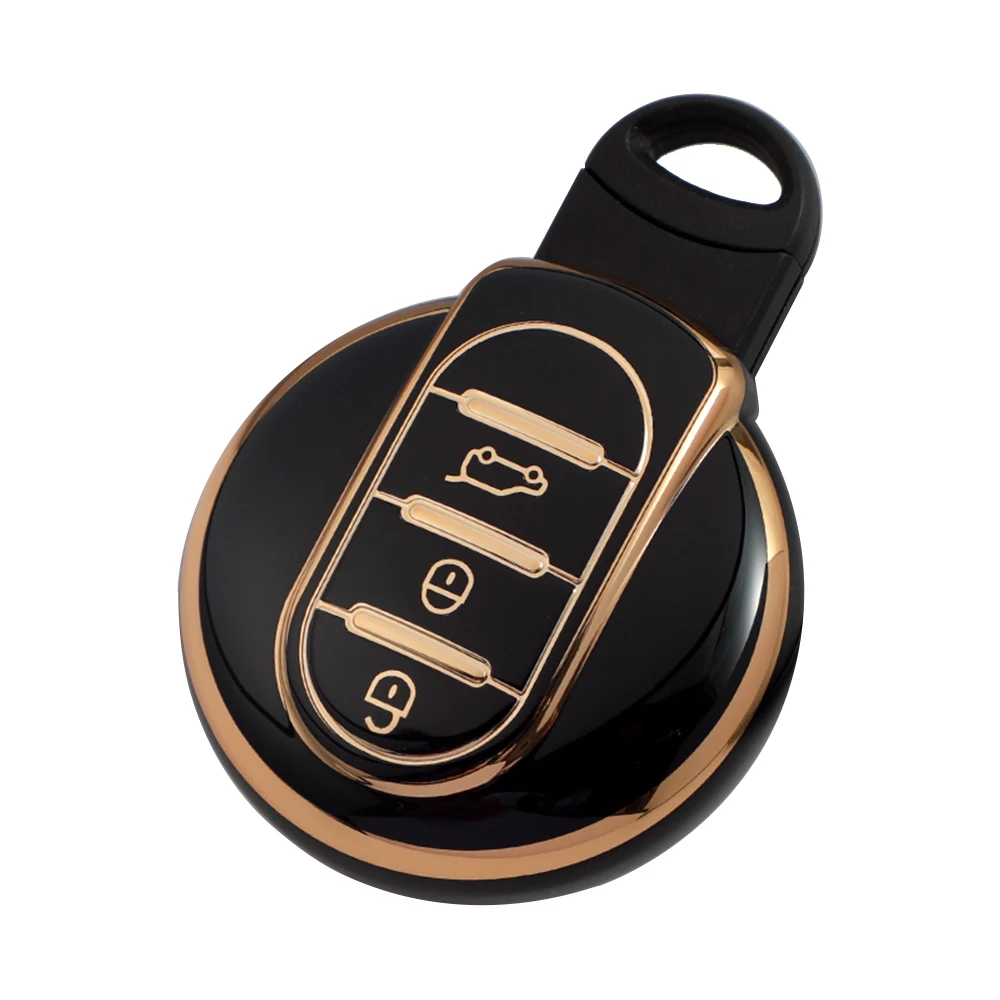 

New TPU Car Key Cover Protector Key Case Holder Shell Bag For BMW Mini Cooper F54 F55 F56 F57 F60 Smart Key 3 Buttons