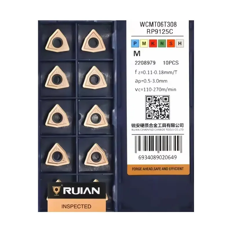 10 шт. RUIAN оригинальные WCMT 030208 040208 050308 WCMT06T308 080412 RP9125C RP1020 Токарный станок с ЧПУ