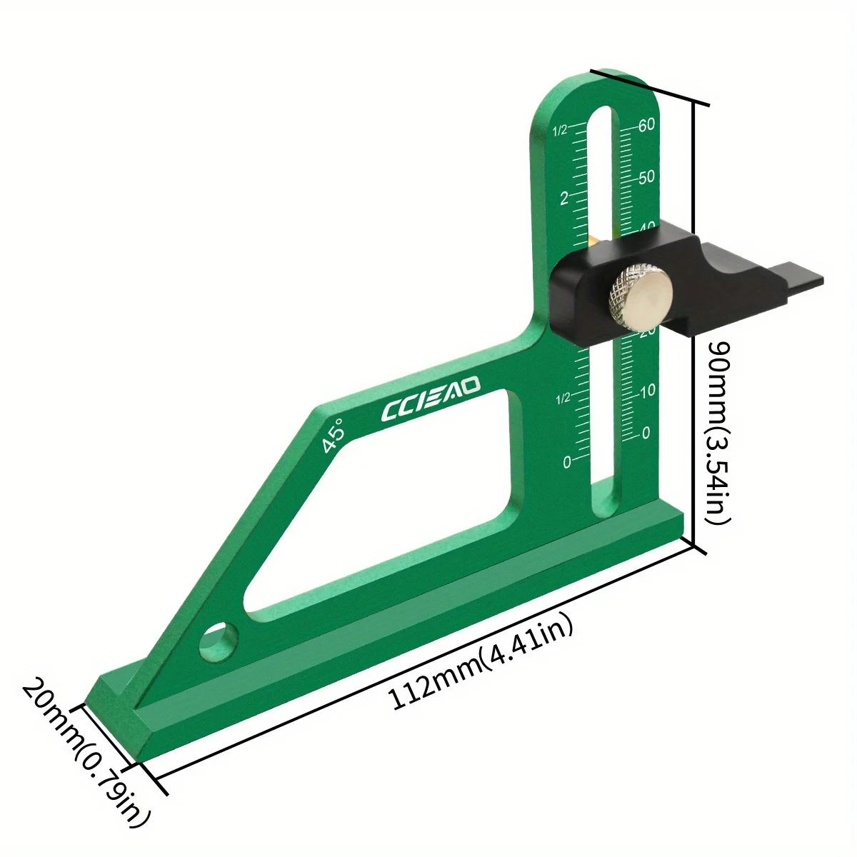 

Прецизионный Измеритель Высоты Из Алюминиевого Сплава 0-60 Мм, Глубиномер, Фрезерный Стол С ЧПУ