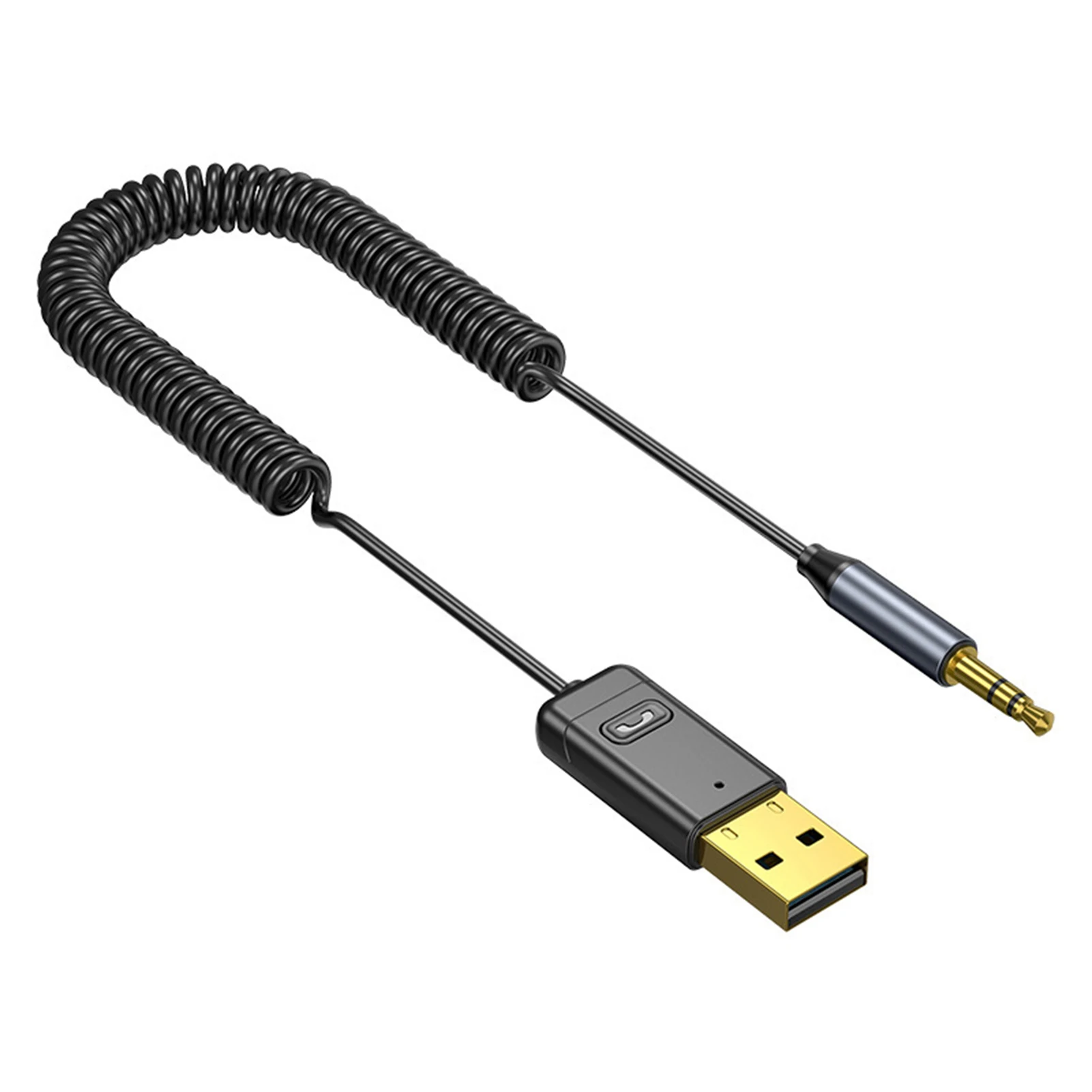 

BT Aux адаптер BT 5,0 приемник для автомобиля BT Автомобильный приемник USB к разъему Bluetooth автомобильный комплект аудиоприемника со встроенным ми...