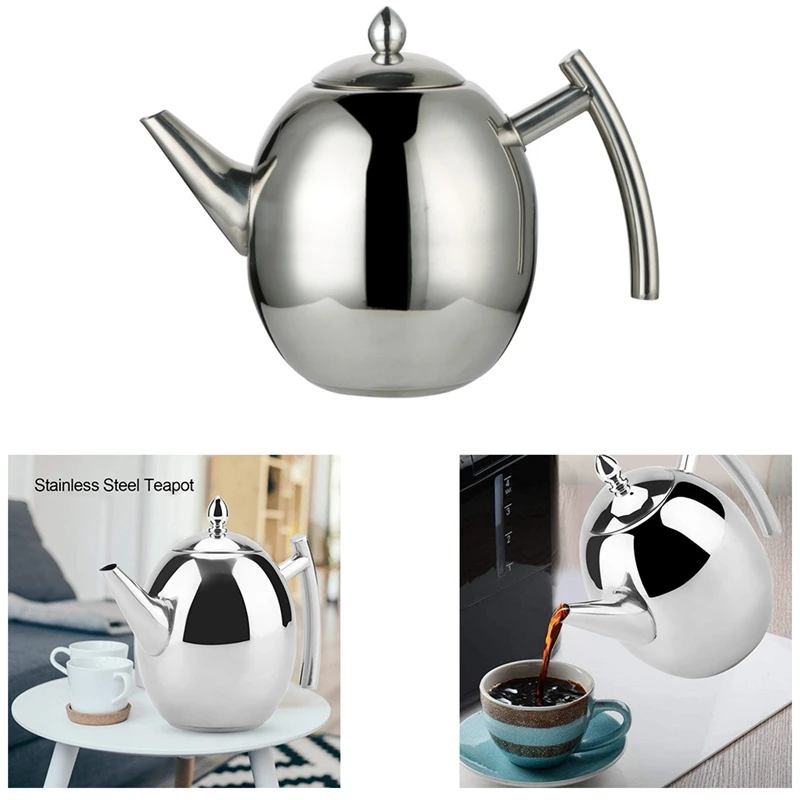 

Stainless Steel Teapot Coffee Pot Water Kettle With Filter Large Capacity Hand Drip Tea And Coffee Kettle 2021