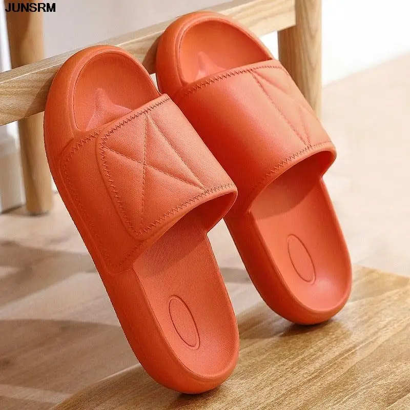 

2022 Thick Bottom Slippers Woman New Summer Casual Design Outdoor Flip Flops Men Women Non-slip Beach Shoe Couple indoor Slipper