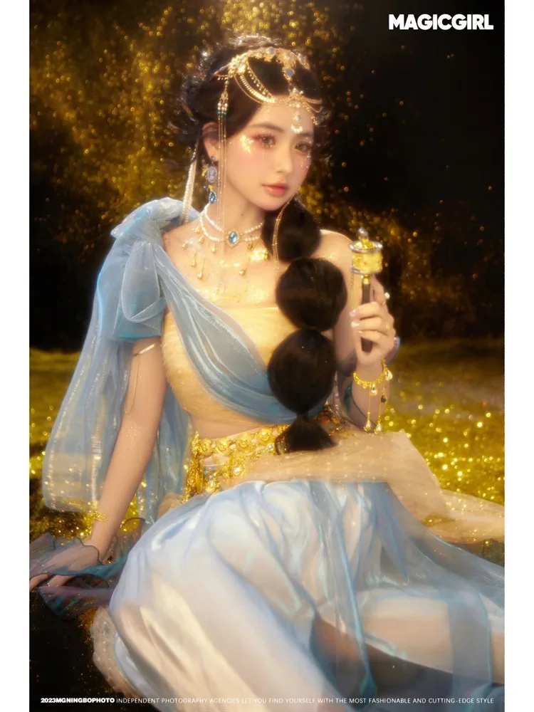 Women's Han Chinese Clothing Studio Pinshang Elements Improved Hanfu Western Dunhuang Dance Kweichow Moutai Exotic