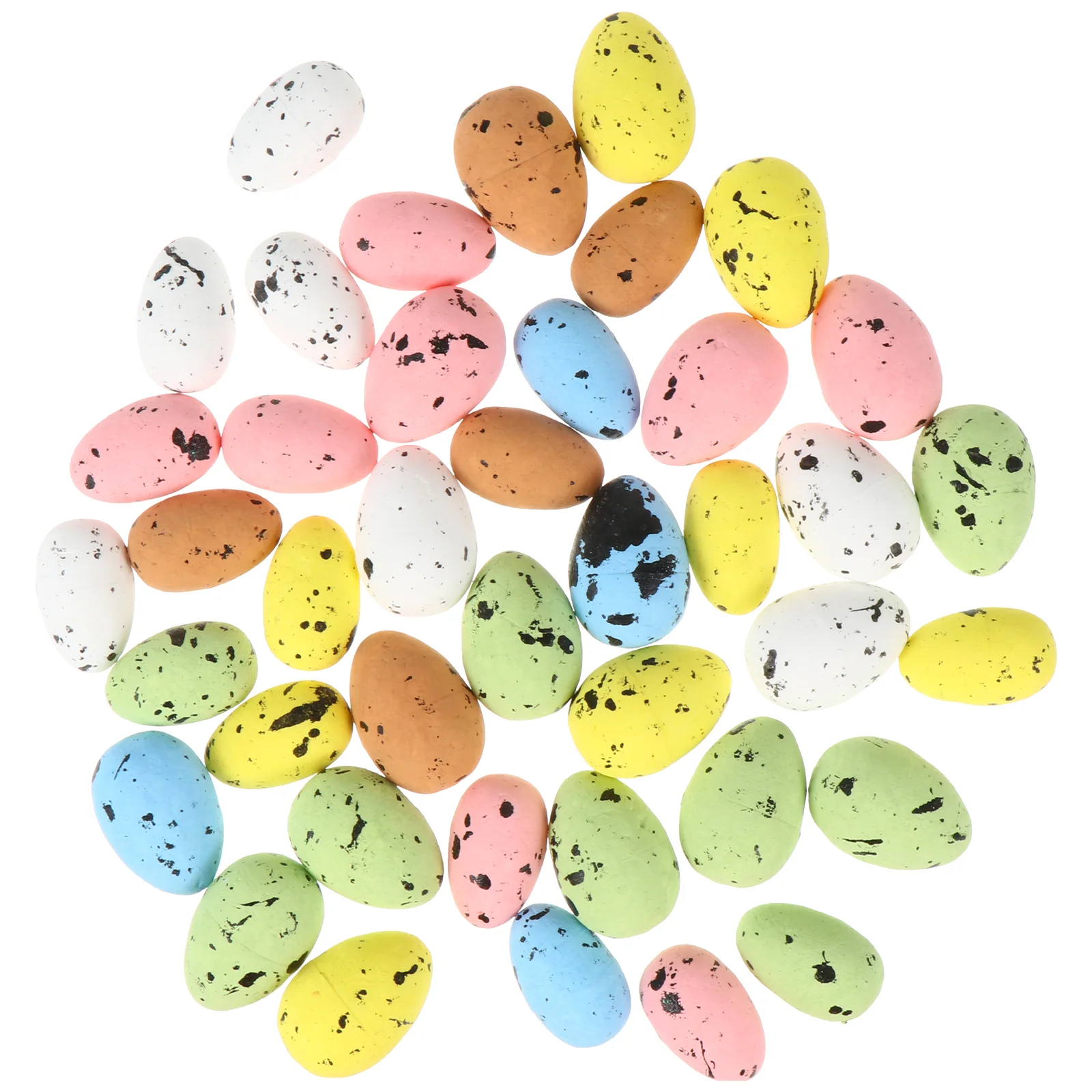 

40 Pcs Egg Painted Toy Egg Toy Snowglobe Ornament Foams Eggs Basket Filler Easter Eggs Gift Party Favors Egg Toy