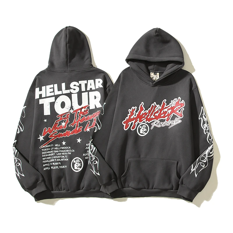 

New Style Hellstar VICTORY Hoodie Men Women Star Graphic Hellstar Hoodie High Street Hoody Sweatshirts Pullovers