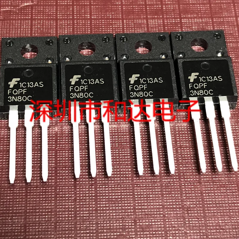 Оригинал 5 шт./FQPF3N80C TO-220F 800V 3A