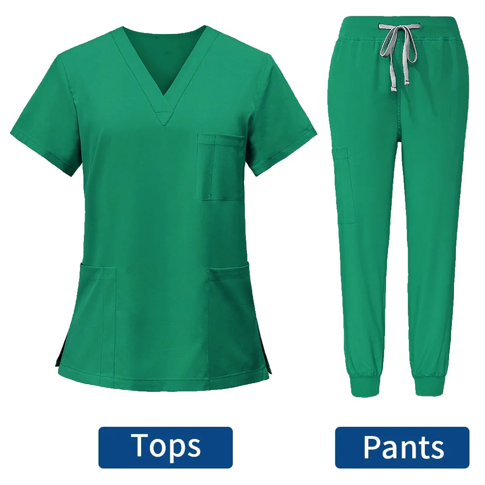 Фото Женские наборы скрабов, больничная медицинская форма, хирургические халаты для врачей, аксессуары для медсестер, стоматологическая клиника, красота, спа, спецодежда, одежда №2
