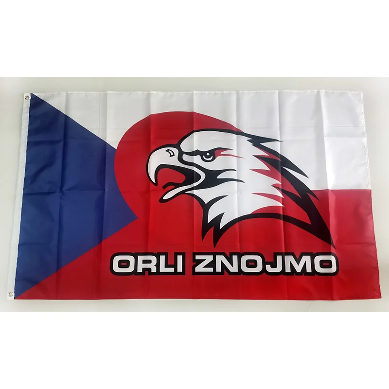 Чешская команда хоккея с шайбой Orli Znojmo 3 фута * 5 футов (90*150 см) размер