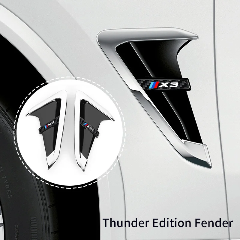 Для Bmw X3 X4 G01 G02 G08 3D спортивный стикер для кузова автомобиля акула жабры крыло