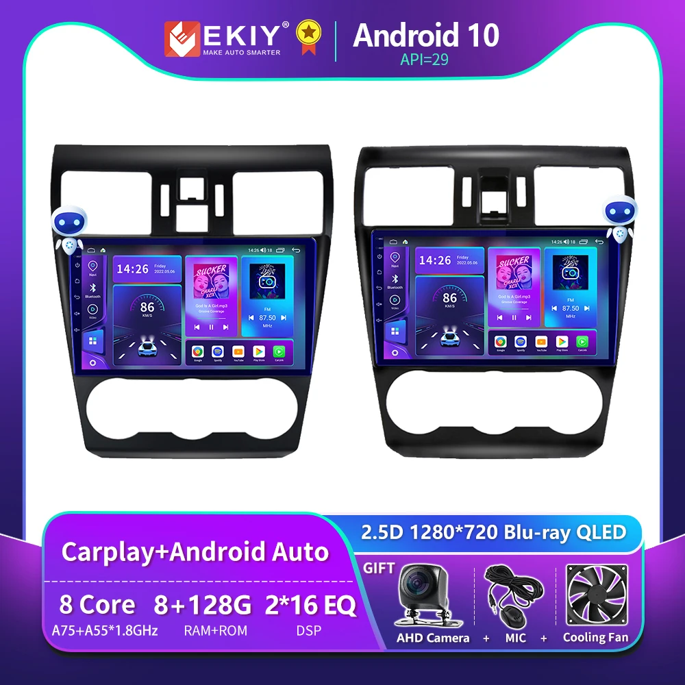 

EKIY T900 For Subaru Forester WRX XV Crosstrek 16 2013 - 2015 QLED Car Radio Multimedia Navigation GPS Android Auto No 2 Din DVD