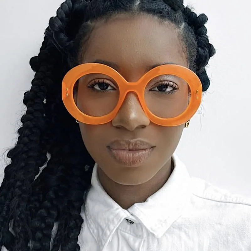 Очки Женские винтажные с защитой от синего света круглые оптические аксессуары