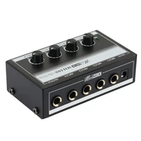 4 channel professional sound mixer low noise audio sound mixer amplifier for keyboardsmusical instruments eu plug
