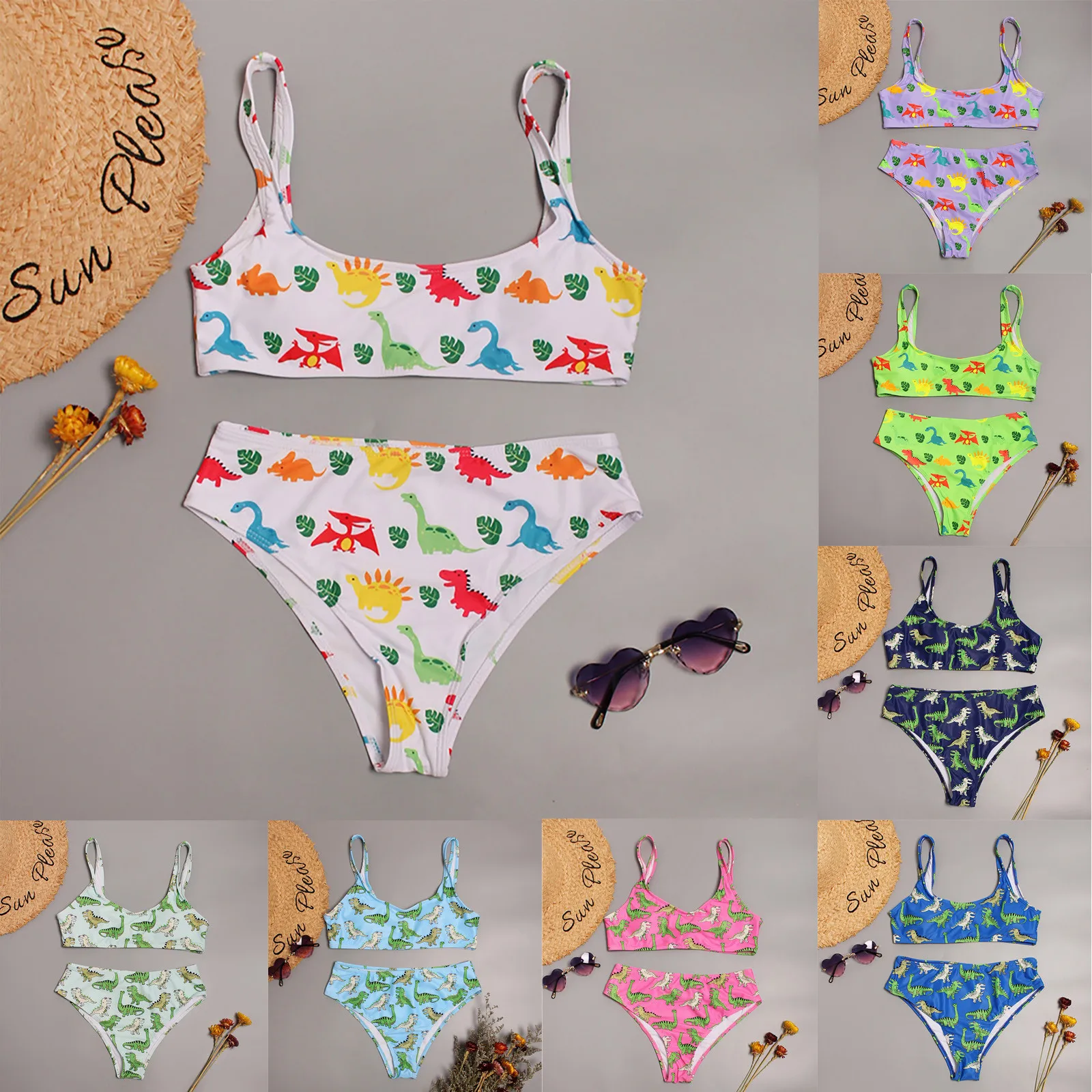 

Summer Swimsuit Women Swimwear Printing Beachwear Bikini Set Swimsuit Push Up Tankini Swimsuits Women Maillot De Bain