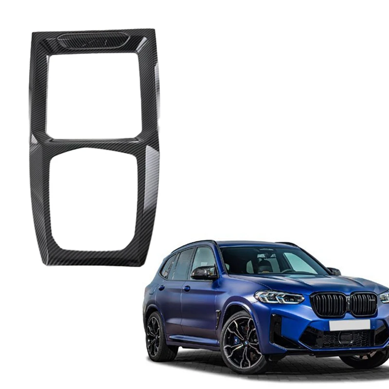 

Auto Carbon Fiber Central Gear Shift Panel Control Panel Decal Interior Modification For BMW X3 2021 2022