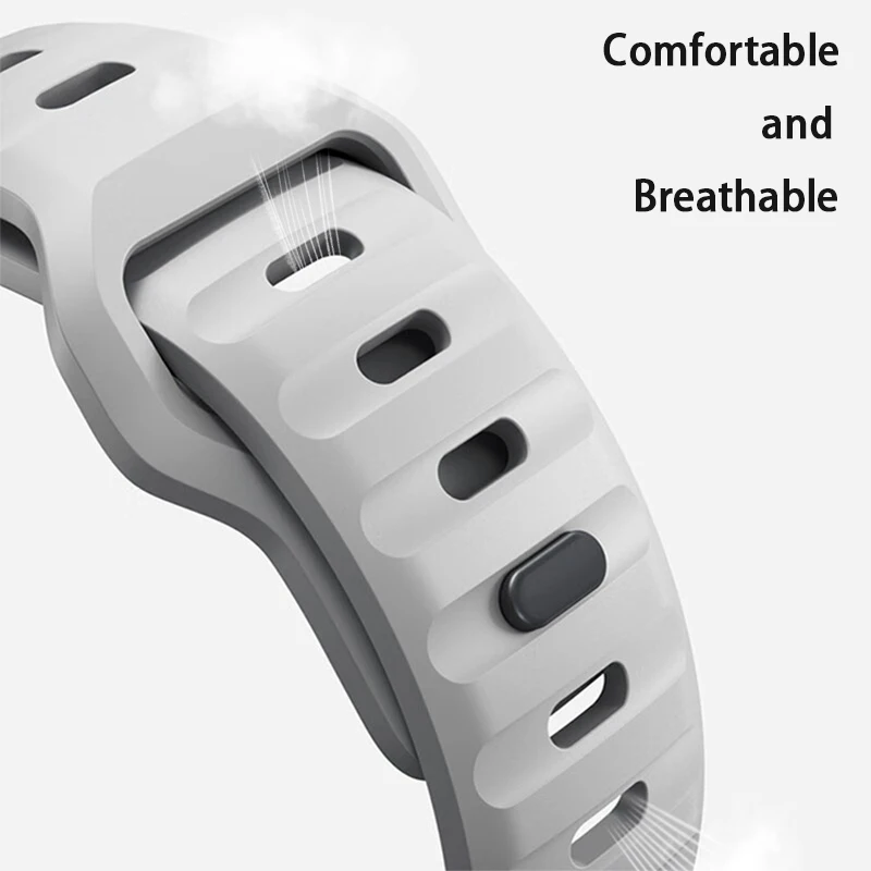 Soft Silicone Strap For Apple Watch Band Ultra 49mm 44mm 45mm 42mm 41mm 40mm 38mm sport Watchband correa iwatch Series 8 7 se 5