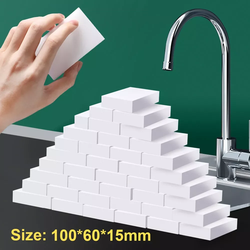 

30~100 Pcs Melamine Sponges Magic Sponge Eraser Cleaning Bath Nano Sponge for Washing Dish Cleaner Bathroom Kitchen Accessories