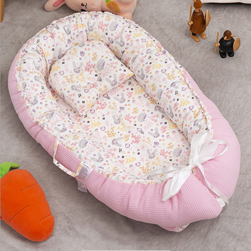 

Safety Baby Nest Bumper Sleeping Bed Portable Infant Cradle Cot Newborn Nursery Bassinet Travel Foldable Removable Baby Crib