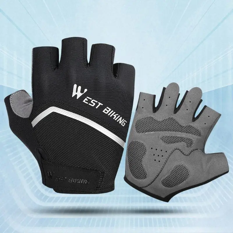 

Амортизирующие спортивные перчатки, светоотражающие нейлоновые велосипедные варежки, противоскользящие защитные ручные принадлежности для верховой езды, удобные ПУ