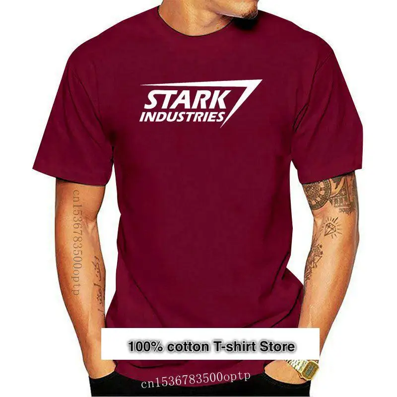 

Старк Индастрис-Camiseta para hombre, camisa de Tony Nerd Arc Film Geek Comics Shield, marca de moda, ropa de Street