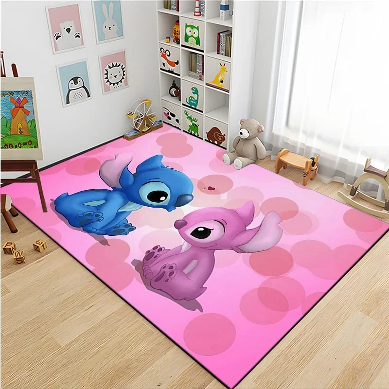 Большие коврики Disney Stitch с 3D принтом для дома гостиной детской спальни дивана