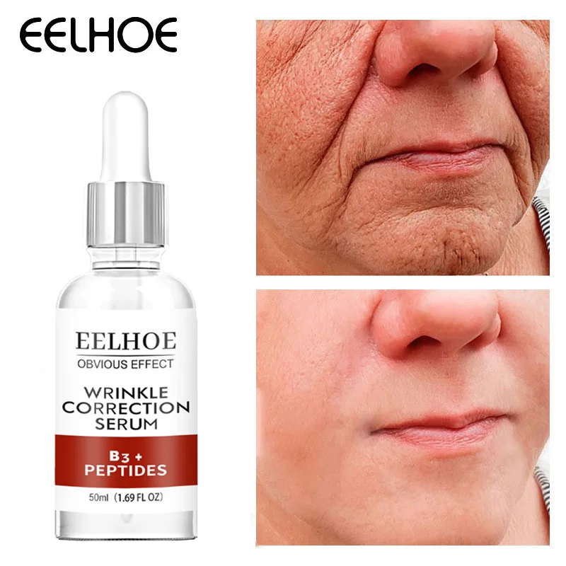 

50ml Peptide Facial Serum Remove Wrinkle Essence Anti-Aging Fade Fine Lines Lift Firm Hyaluronic Acid Moisturizing Tighten Skin