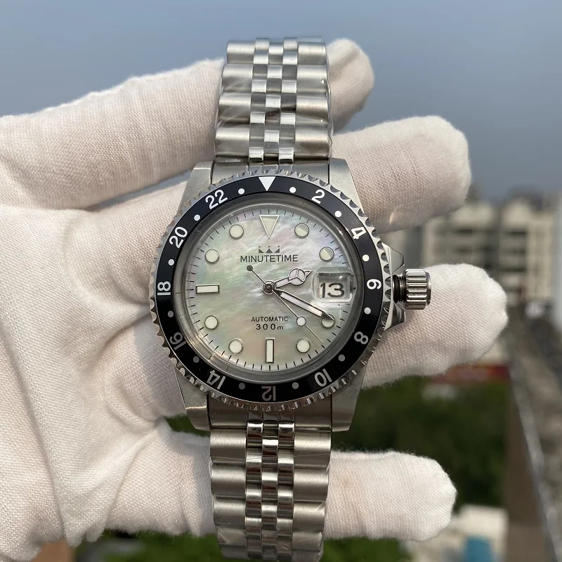 

MINUTETIME Luxury Watch For Men Mechanical Wristwatches Stainless Steel Mens Watches Automatic Nh35 Clock Dial Relogio Masculino