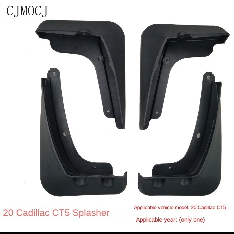 

CJMOCJ 4pcs ABS Front & Rear Fender for Cadillac CT5 2020 Car Mud Flaps Splash Guard Mudguard Mudflaps Accessories