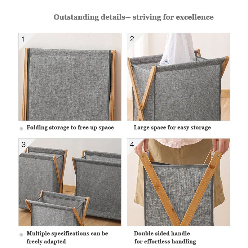 Корзина для грязного белья корзина хранения одежды складная в ванную комнату