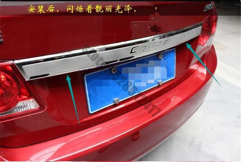 

High quality stainless steel Rear Trunk Lid Cover Trim For Chevrolet Cruze 2009 2010 2011 2012 2013 2014