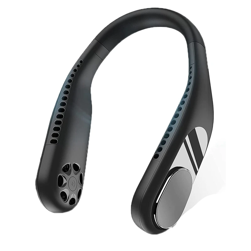 

Portable Neck Fan, Rechargeable Personal Fan, Hands Free Fan, Hanging Headphone Design Mini Fan For Indoor & Outdoor