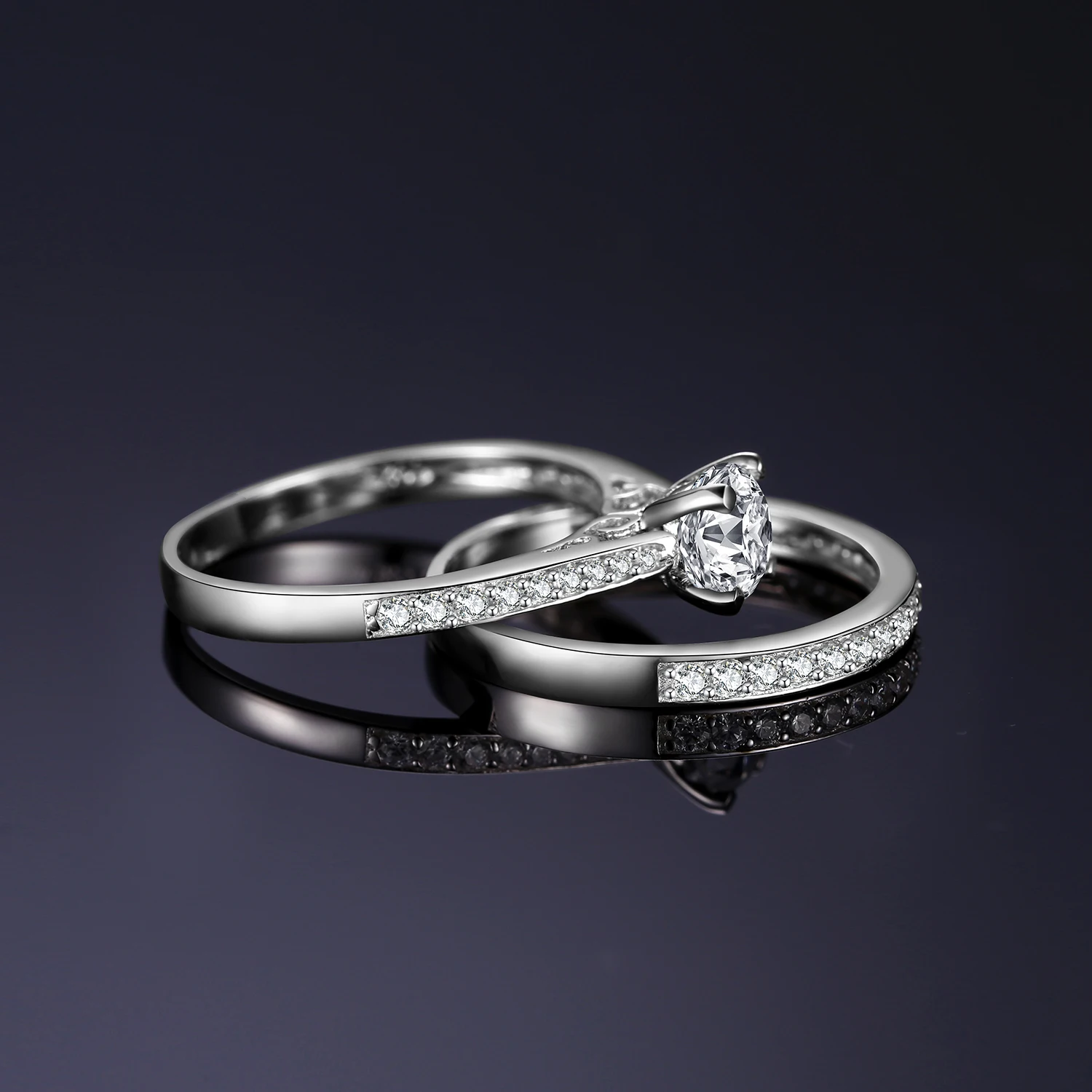 Фото JewelryPalace Набор обручальных колец для женщин, стерлинговое серебро 925 пробы с фианитом, кольцо «Бесконечность», модный модный подарок №4