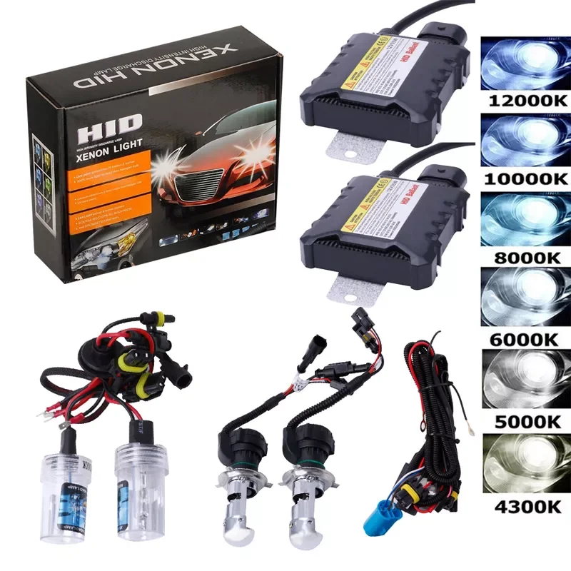 

1Pair H1 H3 H4 H7 H8/H9/H11 H13 9004 9005 9006 880/881 HID Xenon Headlight Conversion Bulbs Kit 55W 4300-12000K Hot