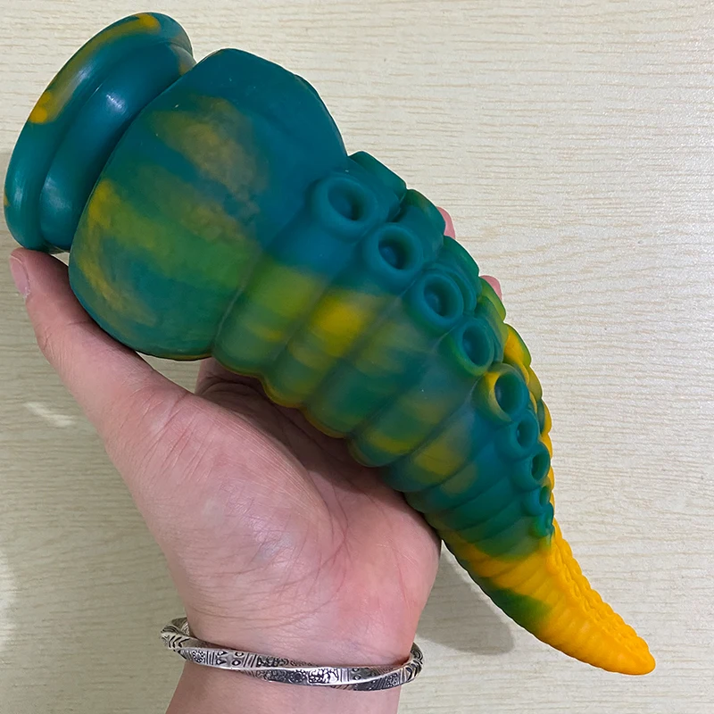 2 Размер Цветной Осьминог Анальный Плаг Монстр Дилдо Массажер Фальшивый Пенис Мастурбатор Дилататор Секс Игрушки Для Женщин Мужчин 18 дюймов.