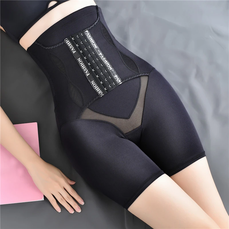 Summer Women's Body Shaping Panties Abdomen Hips High Waist Control Panties Lady Hollow Perspective Body Shaping Pants