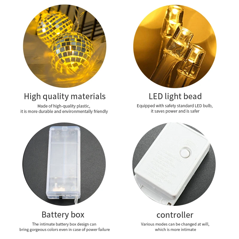 Стеклянная лампа в форме шара декоративная для танцевальных залов праздничная