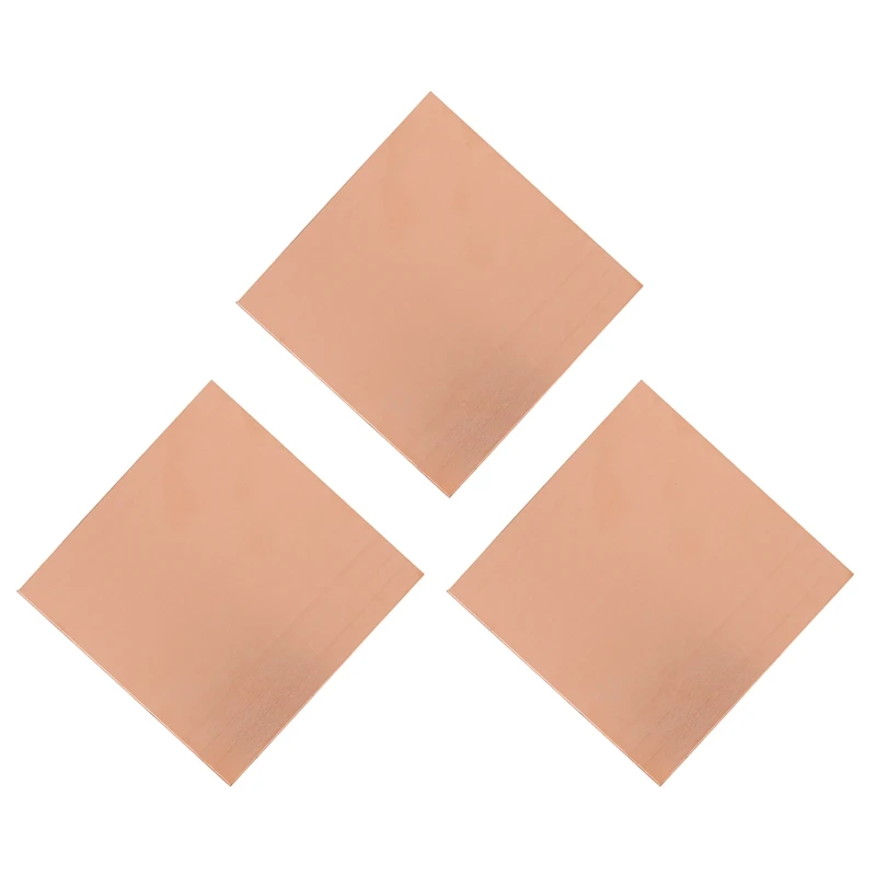 

3X Copper Sheet 1Mm 100 X 100MM